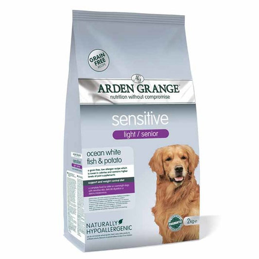 Arden Grange Sensitive Senior/Light Grain free – с Бяла Риба и картоф 12 кг