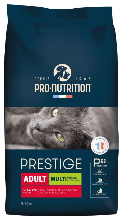 Prestige Cat Adult Multi - Храна за Пораснали Котки с Пиле, Пуйка, Свинско и Зеленчуци 2кг/10 кг