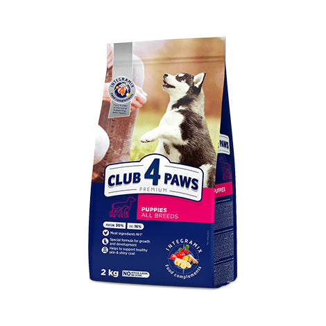 Club 4 Paws Dog Puppy All Breed - Суха Храна за Подрастващи Кучета от Всички Породи 14 кг