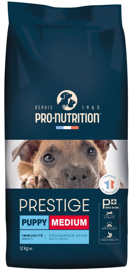 Prestige Dog Puppy Medium- Храна за Кученца под 1 Година от Средни Породи с Пиле, Пуйка и Свинско 3/12 кг