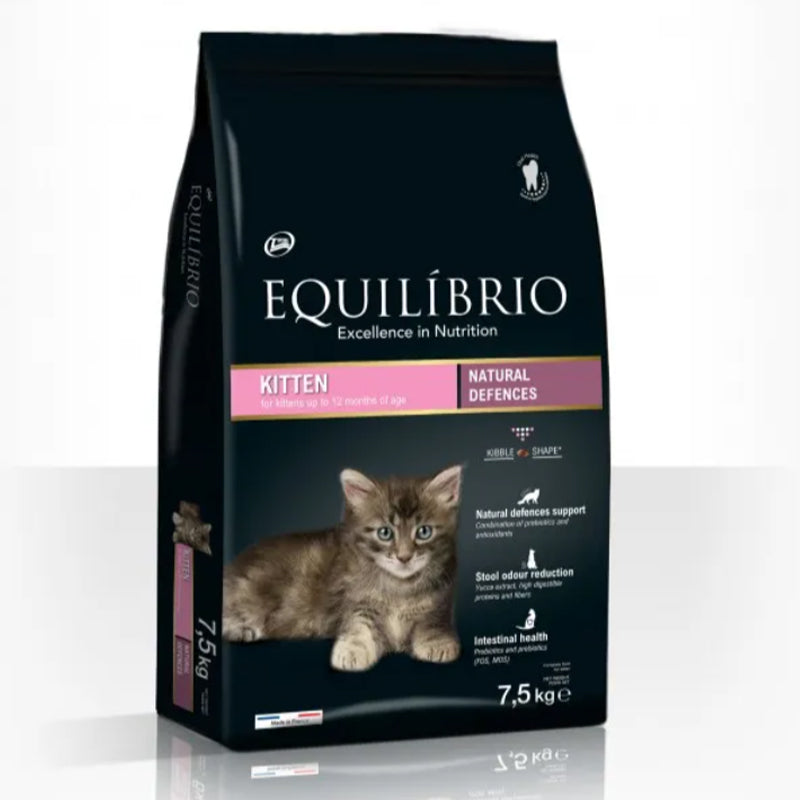 Equilibrio Kitten - Пълноценна храна за подрастващи котенца от всички породи до 1 година 7.5 кг