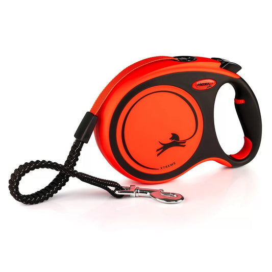 Flexi Xtreme от XS до L - Автоматичен Регулируем Повод с Лента 3 до 8 м, за Кучета от 15 до 55 кг