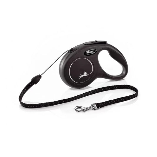 Flexi Classic Long S - Автоматичен Регулируем Повод с Въже 8 м, за Кучета до 12 кг