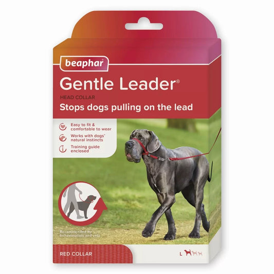 Gentle Leader Beaphar - Повод за Овладяване на Силно Дърпащи Кучета за Дребни, Средни и Едри Породи