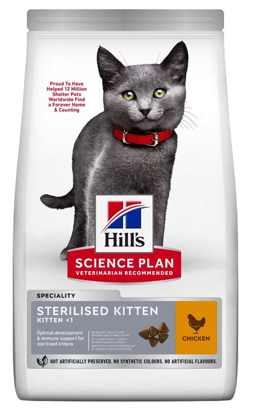 Hills Kitten Sterilised - Храна за Кастрирани Котенца под 1 година 1.5кг/7 кг