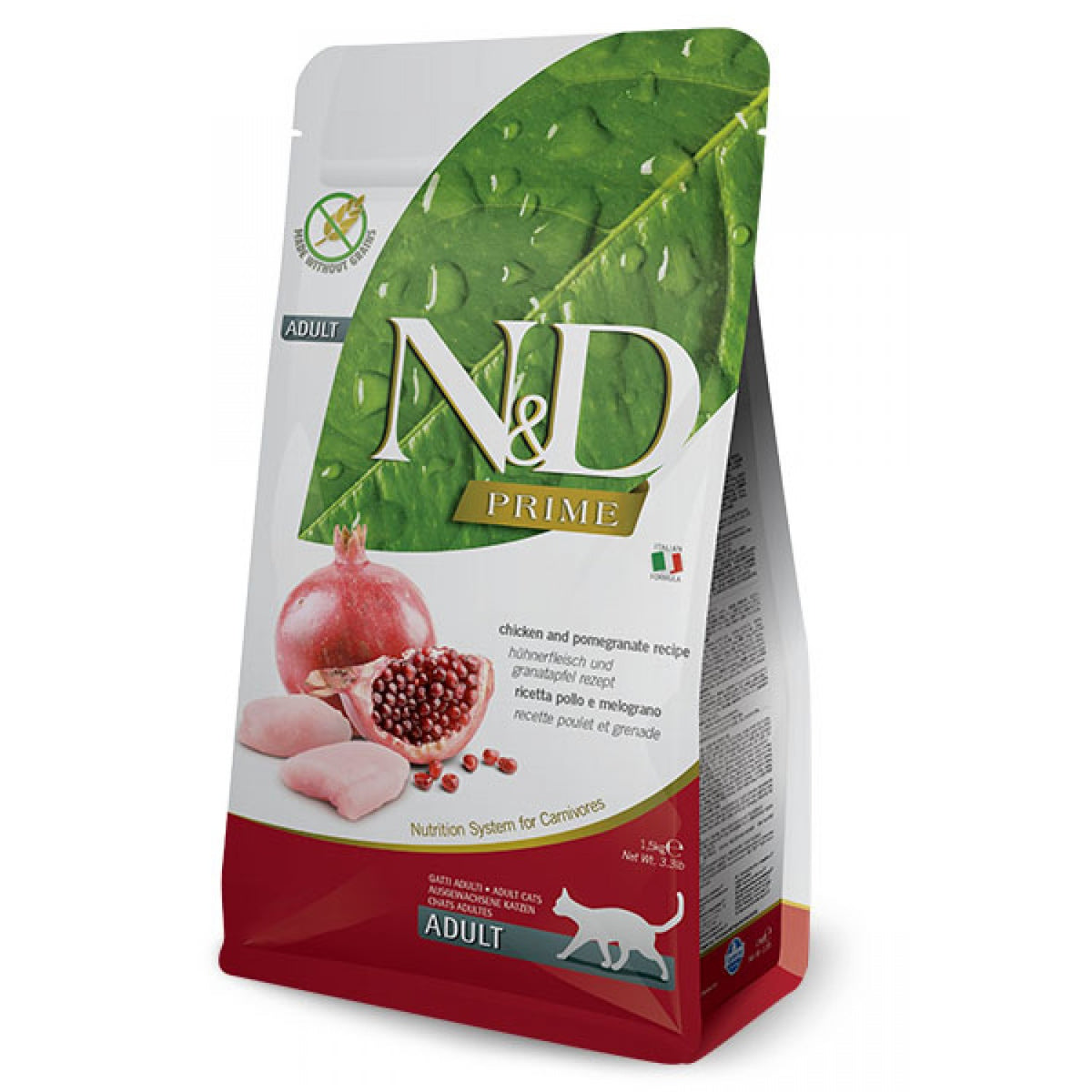 N&D Cat Prime Adult Chicken / Суха Храна за Котки с Пиле 1.5 кг / 5 кг