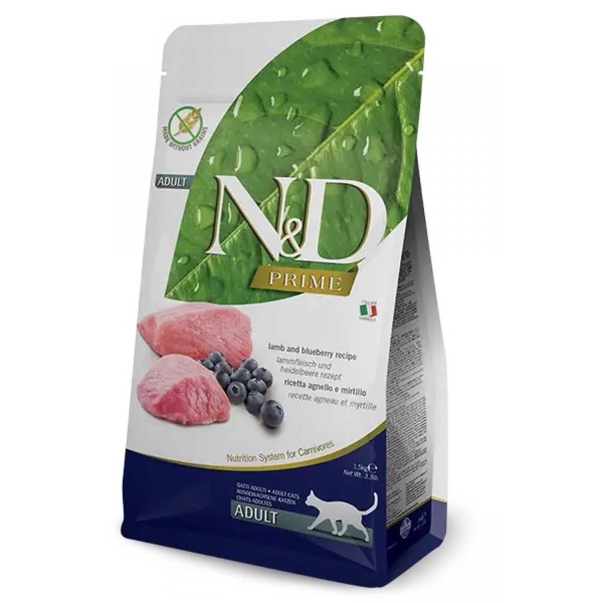 N&D Cat Prime Adult Lamb / Суха Храна за Котки с Агне 1.5 кг / 5 кг