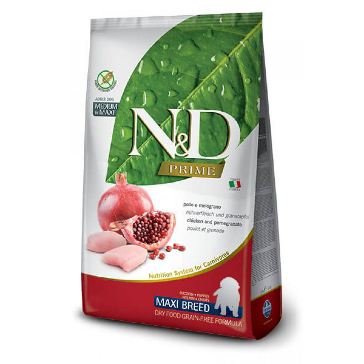N&D Dog Prime Puppy Maxi Chicken / Храна за Подрастващи Кученца с Пиле 2.5 кг / 12 кг