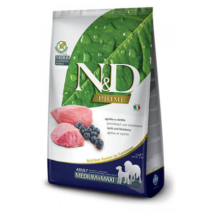 N&D Dog Prime Medium Maxi Lamb / Суха Кучешка Храна с Агне 2.5 кг / 12 кг