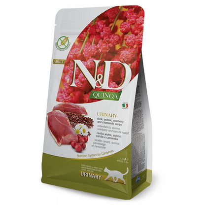 N&D Cat Quinoa Urinary Duck / Храна за Котки с Уринарни проблеми с Патица 1.5 кг / 5 кг