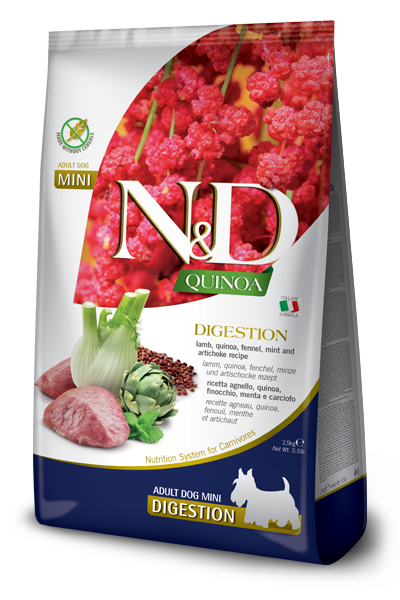 N&D Dog Quinoa Digestion / Кучешка Храна за Лесно Храносмилане с Агне 2.5 кг / 7 кг
