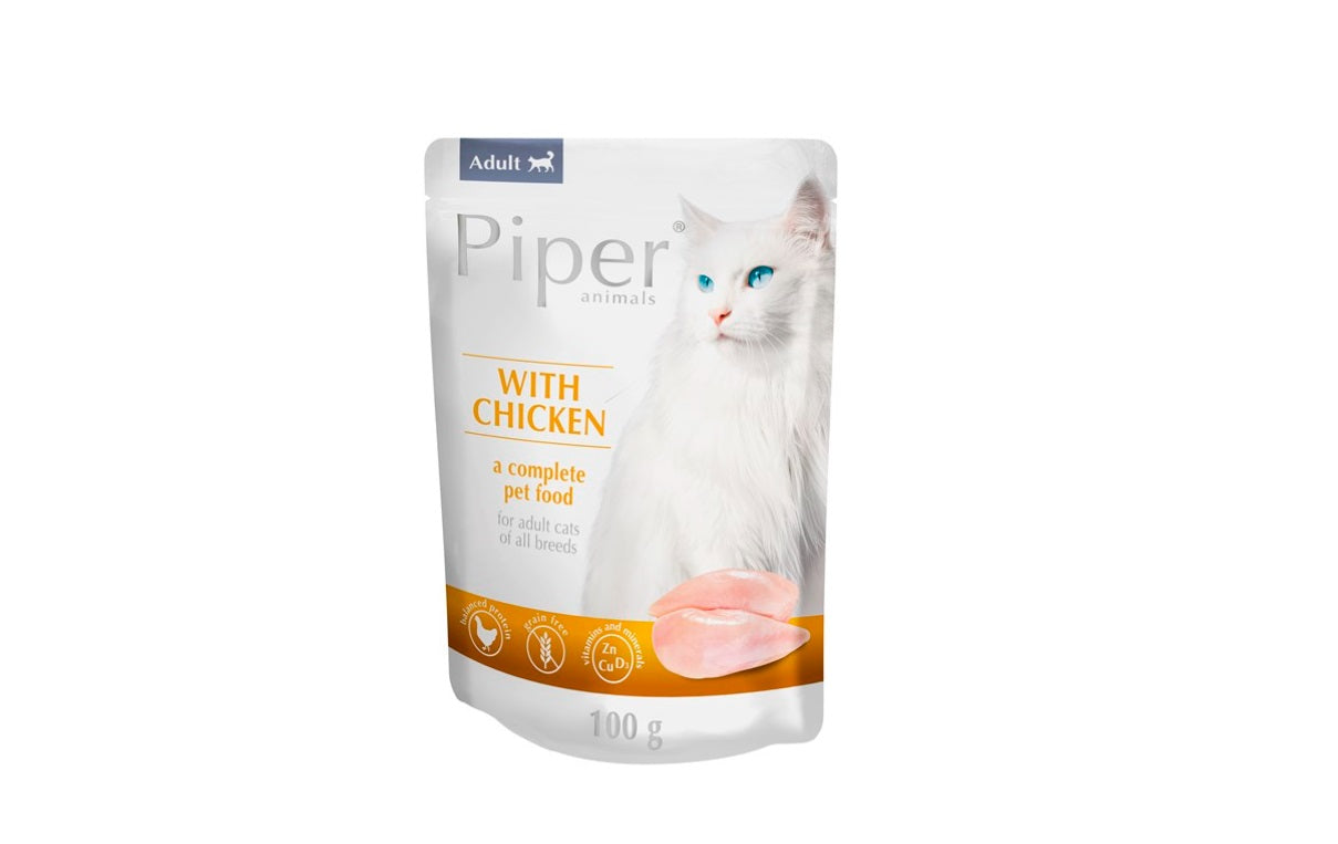 Piper Cat Adult пауч за котки с пилешко месо 100 гр