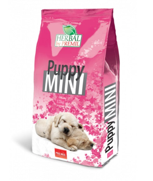 Premil Dog Puppy Mini - за подрастващи Кучета до 1 година от Дребни Породи с Риба Тон, Пуйка и Патица 12 кг