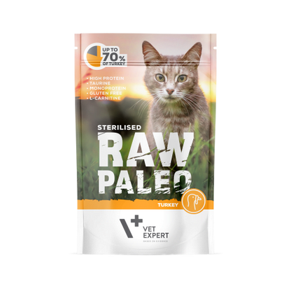 Raw Paleo Pouch Cat / Kitten / Sterilised - Паучове за Котки 100 гр