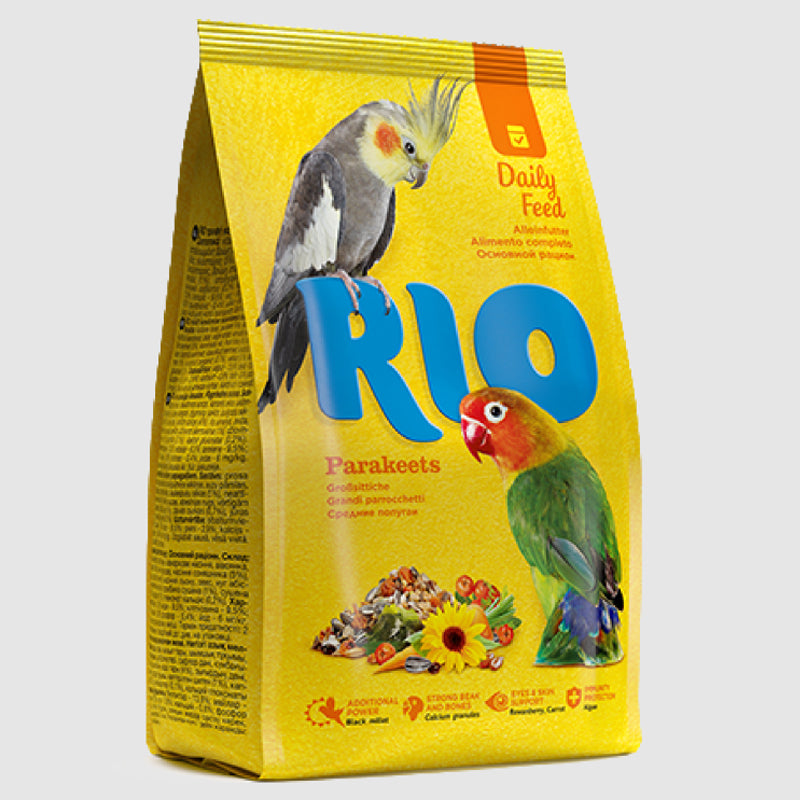 Rio Parakeets - Ежедневна Пълноценна храна за Средни Папагали