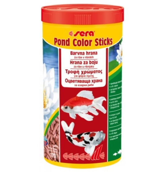 sera Pond Color Sticks Nature - Оцветяваща Xрана за Езерни Риби, 3800 мл / 10 000 мл