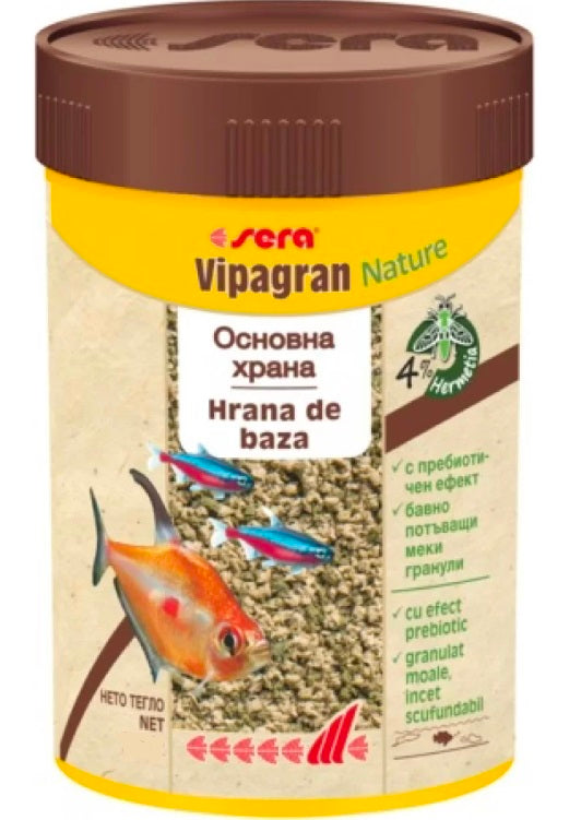 Sera Vipagran Nature - Натурална Xрана за Рибки от Средния Слой, 250мл /1000мл /10000 мл