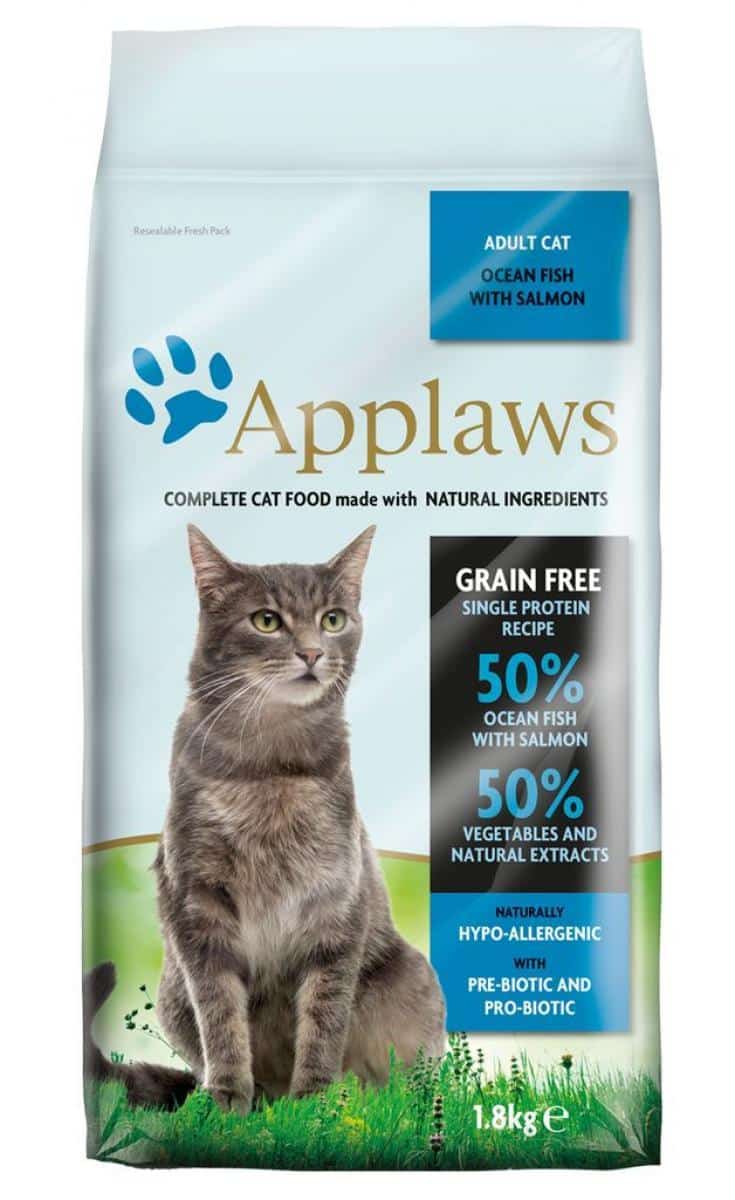 Applaws Adult Cat Ocean Fish with Salmon - Храна за Котки с 50% Океански Риби и Сьомга без Зърнени Култури 1.8 кг/ 6 кг