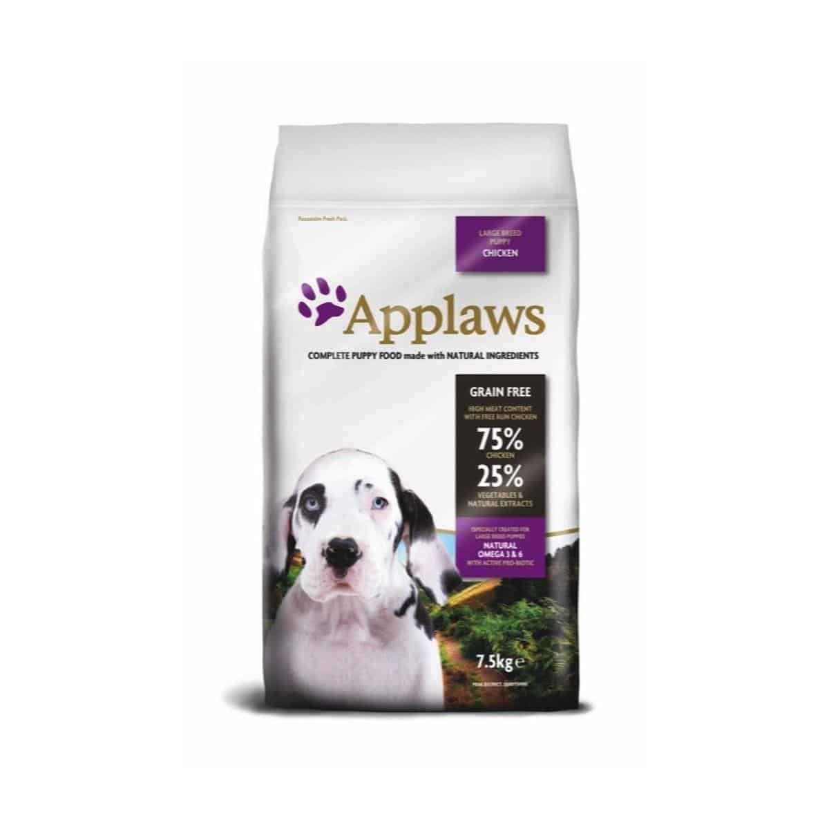 Applaws Puppy Large Chicken - Храна за Кучета от Едри Породи със 75% Пиле без Зърнени Култури 2 кг/ 7.5 кг/ 15 кг