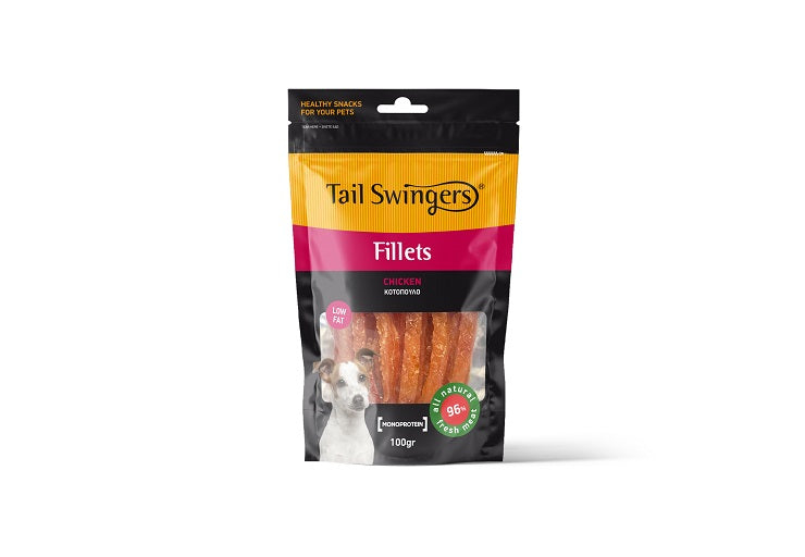 Tail Swingers Fillet Chicken - Лакомство за Куче Крехки Пилешки Филета 100 гр