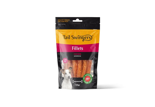 Tail Swingers Fillet Chicken - Лакомство за Куче Крехки Пилешки Филета 100 гр