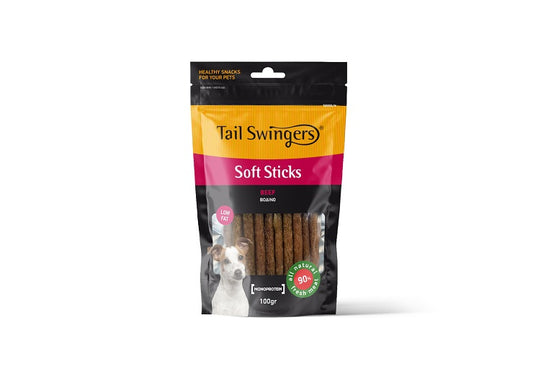 Tail Swingers Soft Sticks Beef - Лакомство за Куче Меки Пръчици от Говеждо 100 гр
