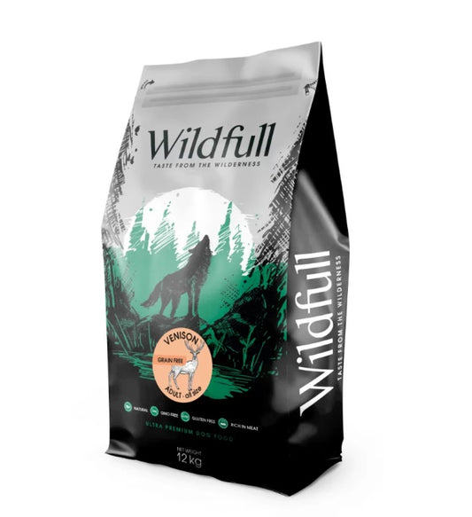 Wildfull Dog Venison All Size - за кучета от всички породи, елен 12 кг